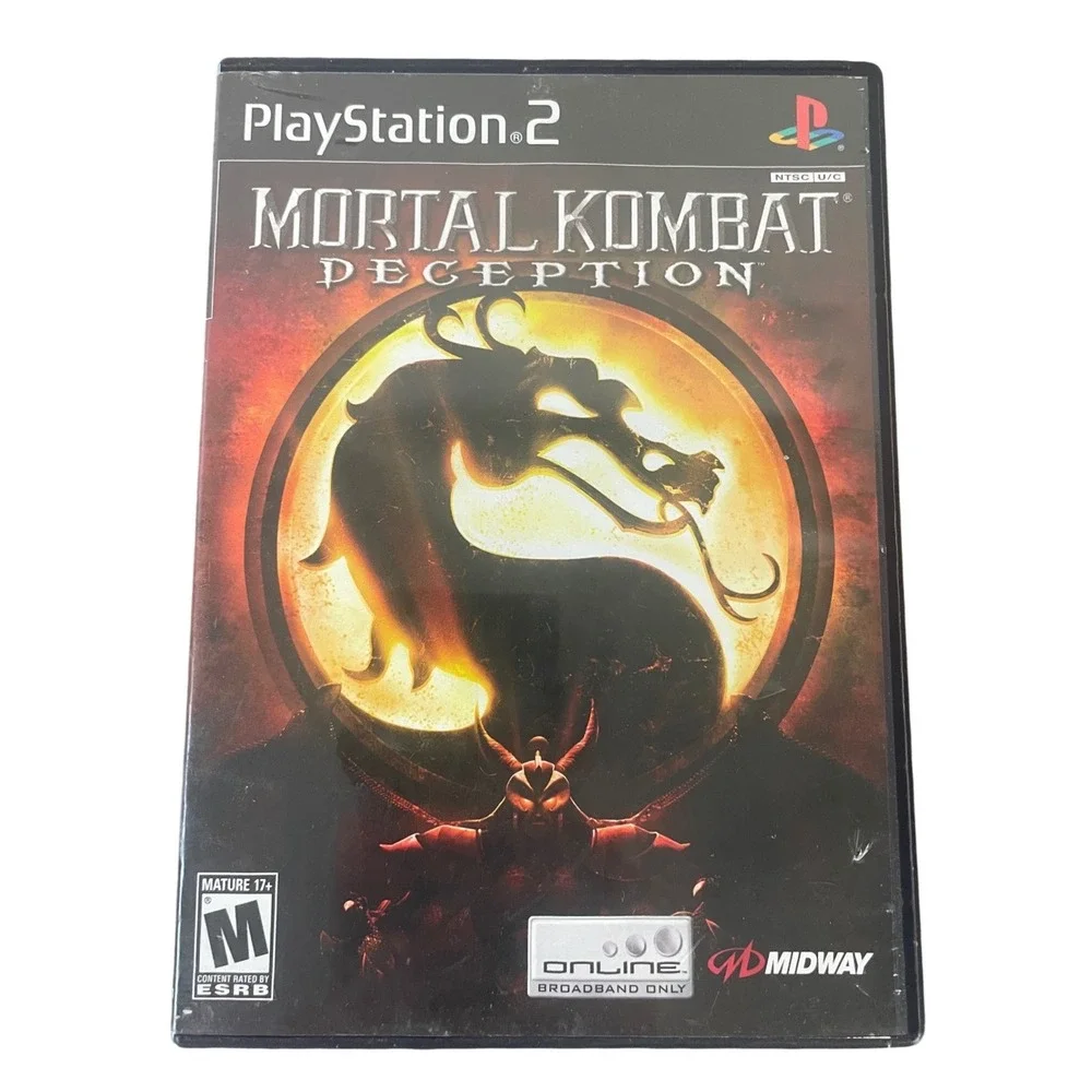 Mortal Kombat Deception PS2 Sony PlayStation 2 Complete Case Manual M Rated 2004